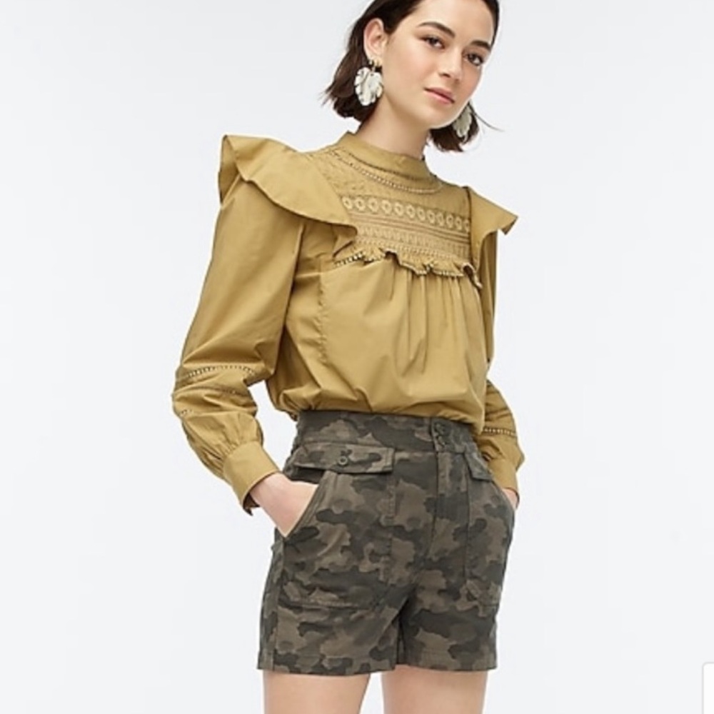 J. Crew Officer Short In Jacquard Camo